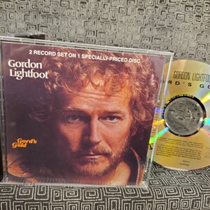 Gordon Lightfoot Greatest Hits Cd Gord&#39;s Gold - 2 lps on 1 Compact Disc - Canadian Railroad Trilogy - Sundown