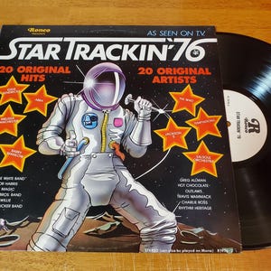 Star Trackin 76 Vinyl Record - Play Tested LP Album - Various Artists - Vg+ - Original 1976-  70s Dance Party Music - Abba Ronco Presents