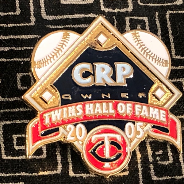 CRP Twins Hall of Fame 2005 metal pin - Major League Baseball - Minnesota Twins - sports - collector of Twins memorabilia - MN - MLB