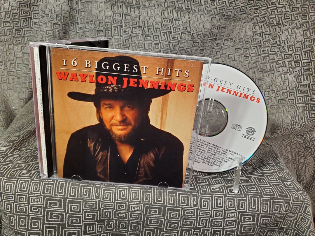 Waylon Jennings CD 16 Biggest Greatest Hits Outlaw Country Music Legend Highwayman Willie Nelson