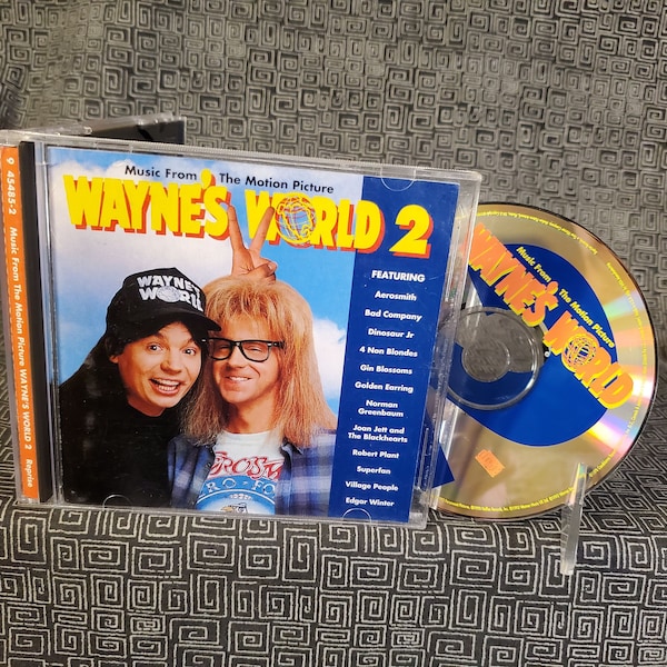 Waynes World 2 Movie Soundtrack CD - Aerosmith - Joan Jett - Dinosaur Jr - Edgar Winter