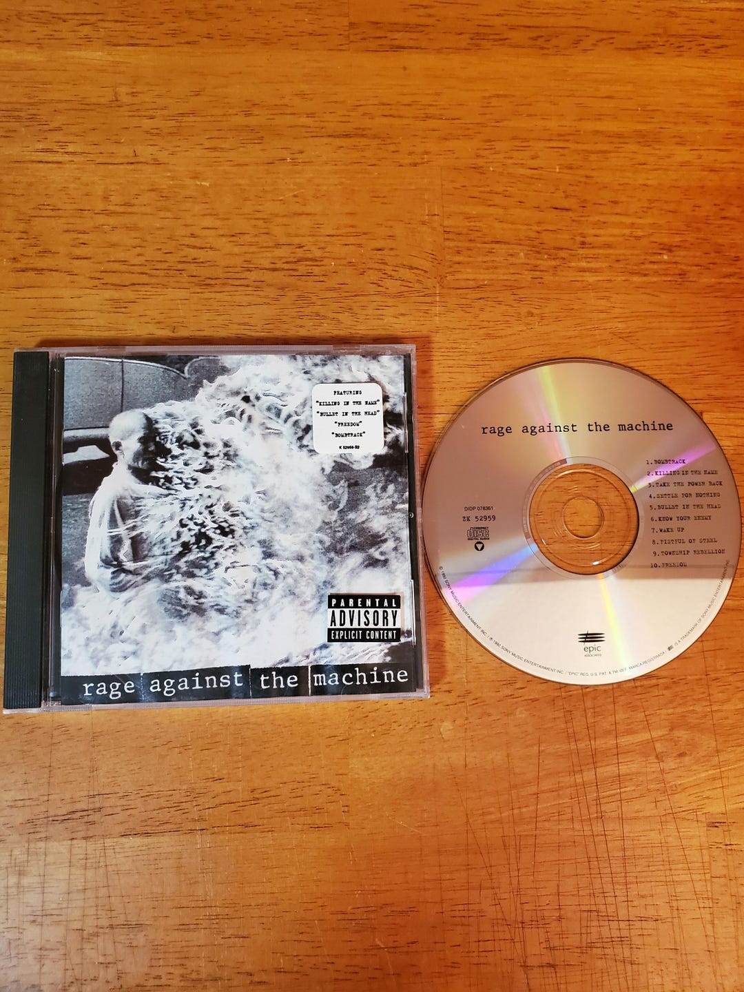 Rage Against the Machine CD - Self Titled First Album - Bombtrack