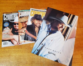 Toby Keith Country Music Magazine set lot of 3 - Includes Poster