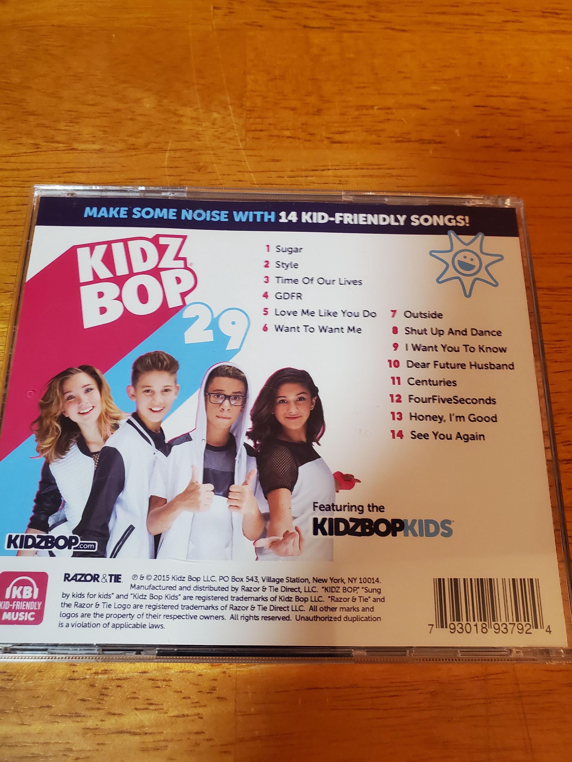 KIDZ BOP CD 29 - Pop and Rock Songs Sung for Kids by Kids - Etsy