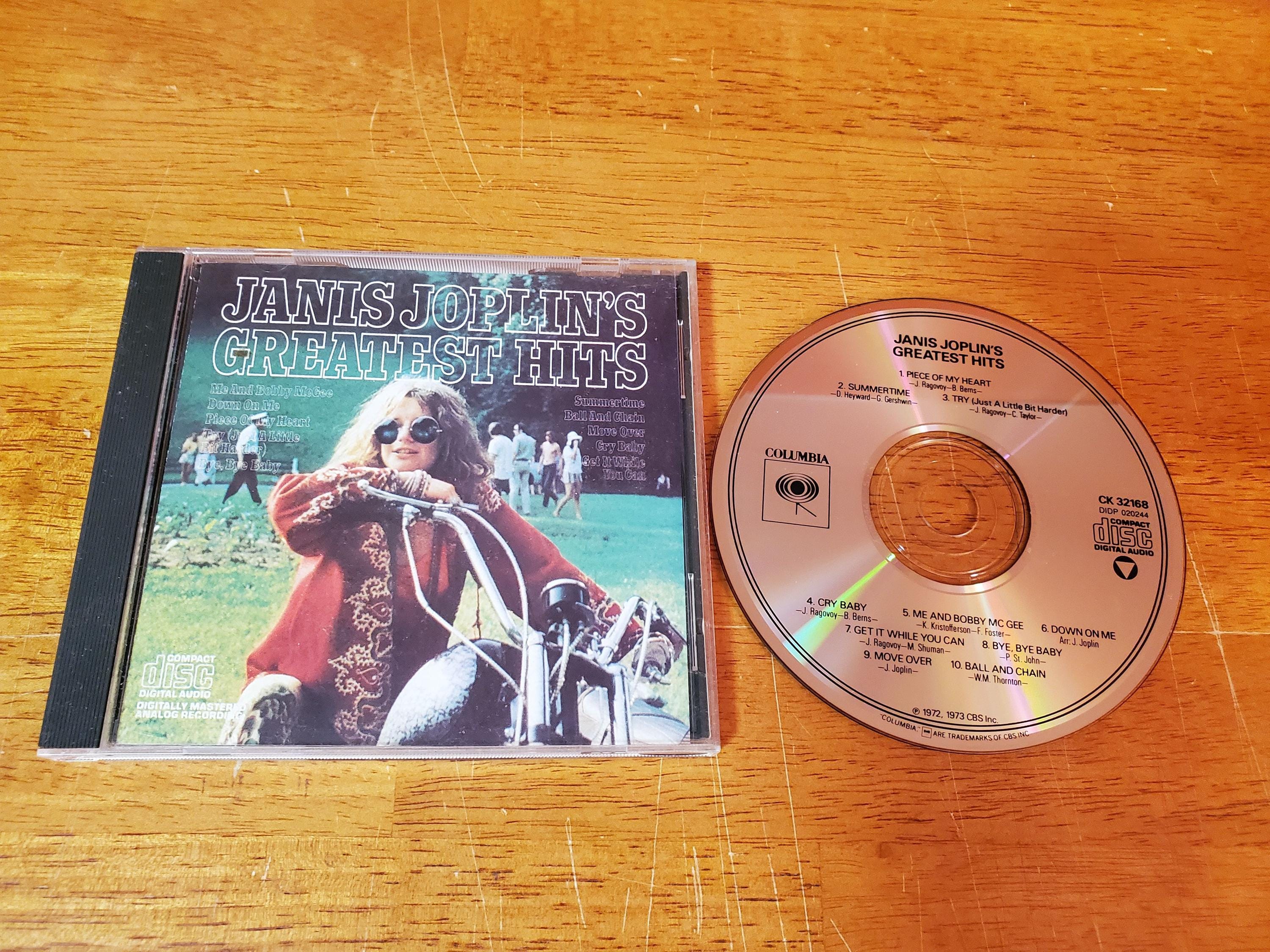 Janis Joplin Greatest Hits CD - Move Over - Me and Bobby Mcgee