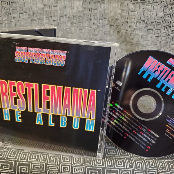 Wrestlemania WWF Music CD WWE Wrestling Entrance Music - Randy Macho Man Savage - Undertaker - Bret Hitman Hart - 1999