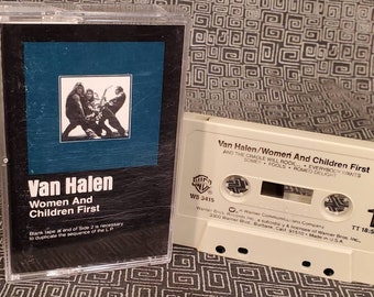 Van Halen Women And Children First Cassette Tape - Guitar Legend Eddie Van Halen  David Lee Roth