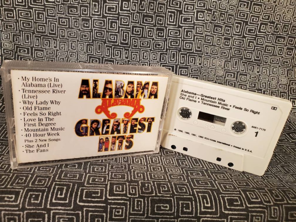 Alabama Greatest Hits Cassette Tape Country Music Legends Etsy
