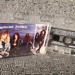 Babylon AD Cassette Tape - Nothing Sacred - Heavy Hair Metal Music - 1992