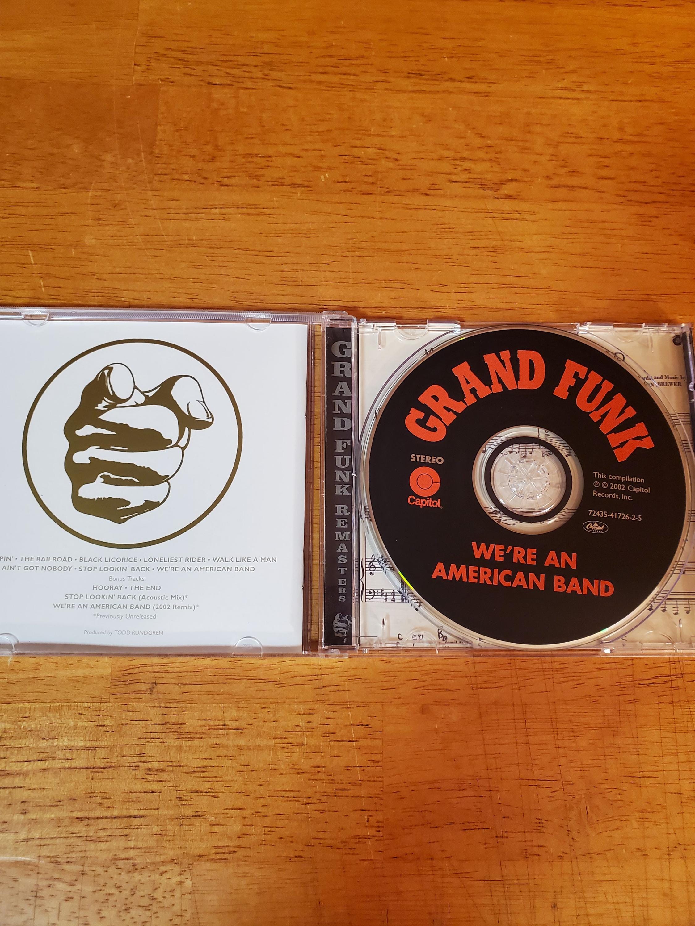 Grand Funk Railroad CD - We're an American Band - Bonus Tracks