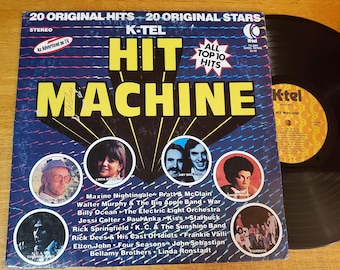 KTEL Hit Machine  Vinyl Record - Play Tested LP Album - Vg+ 1976 - KISS - Elton John - Rick Springfield