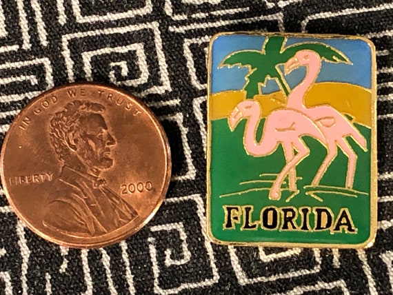 Florida Enamel Pin - Metal Carnival Pin - Cloison… - image 2