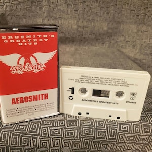 Aerosmith Greatest Hits Cassette Tape - Dream On - Walk This Way - Sweet Emotion - Draw The Line - Come Together