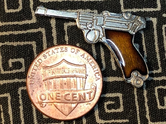 Luger Enamel Pin - Gun Collector - Handgun pin - … - image 2