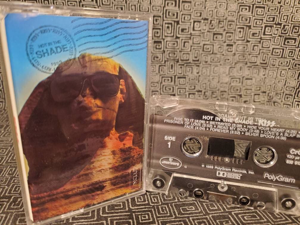 KISS - Hot in the Shade Cassette Tape - 1989 - Gene Simmons