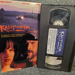 Kalifornia VHS NON Rental Brad Pitt Juliette Lewis Etsy