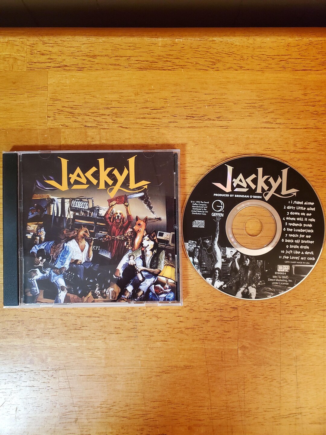 Jackyl CD Self Titled Debut Album - Lumberjack Song - Down on Me