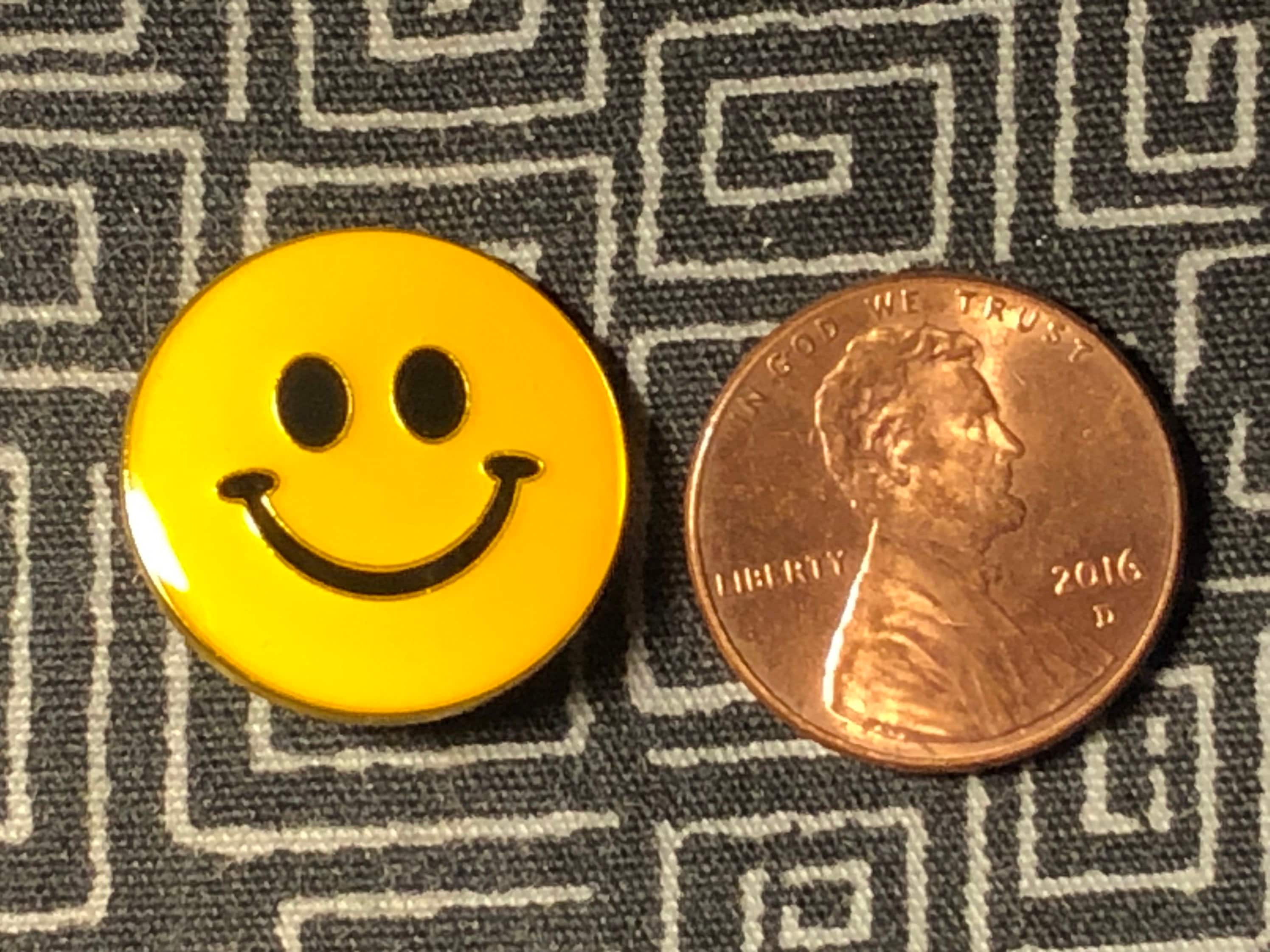Smiley Face Enamel Pin - Happy Pin - Smiley Face Pin - New Beginnings ...