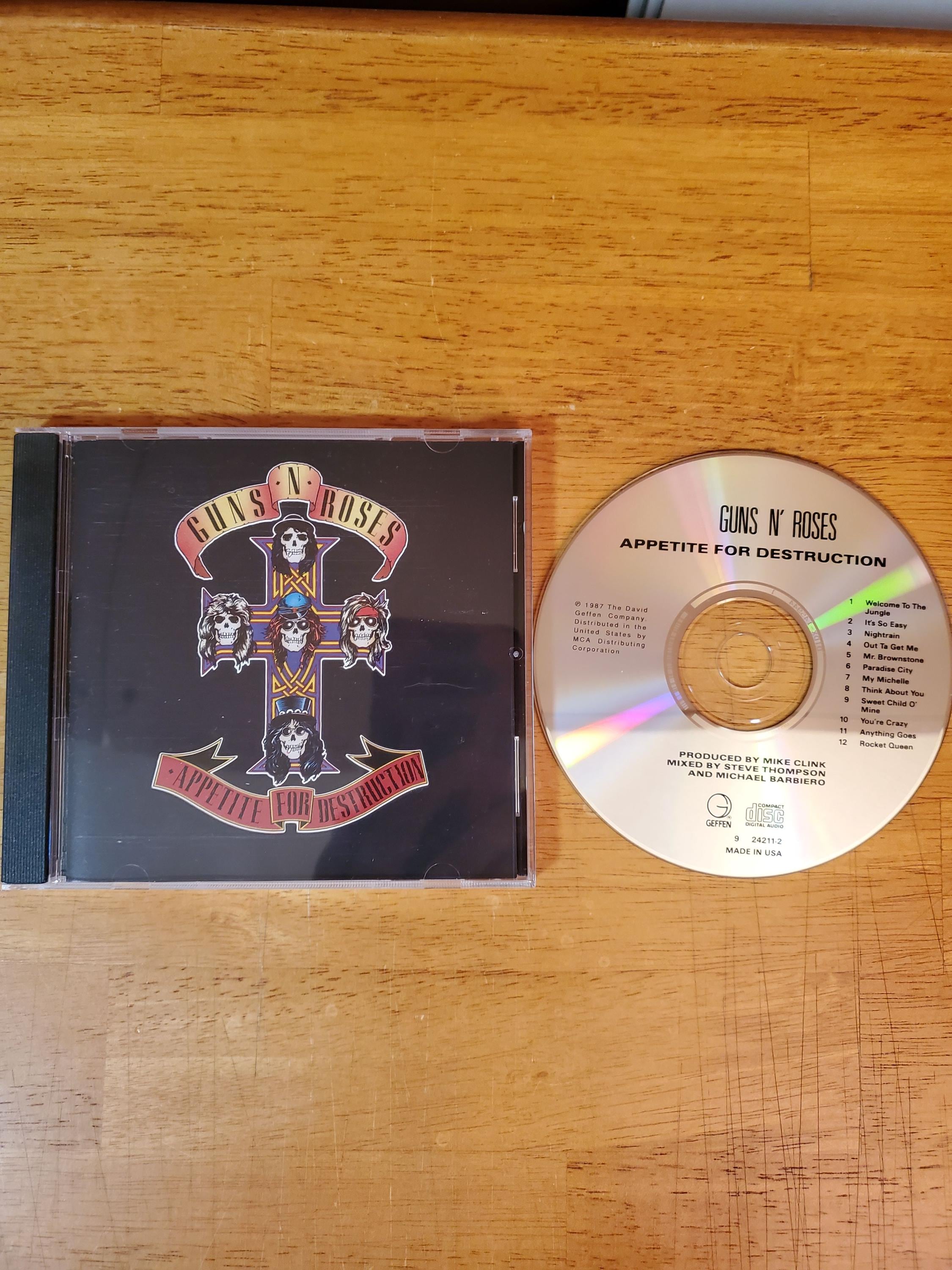 Guns N Roses Appetite for Destruction CD - Compact Disc - Axl
