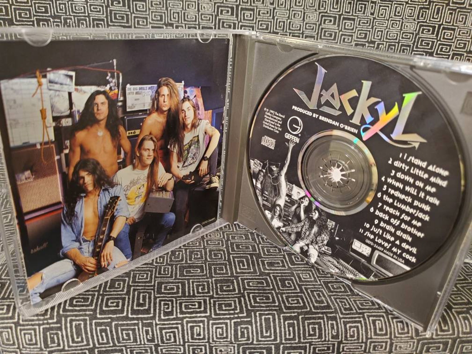 Jackyl CD Self Titled Debut Album Lumberjack Song Down Etsy