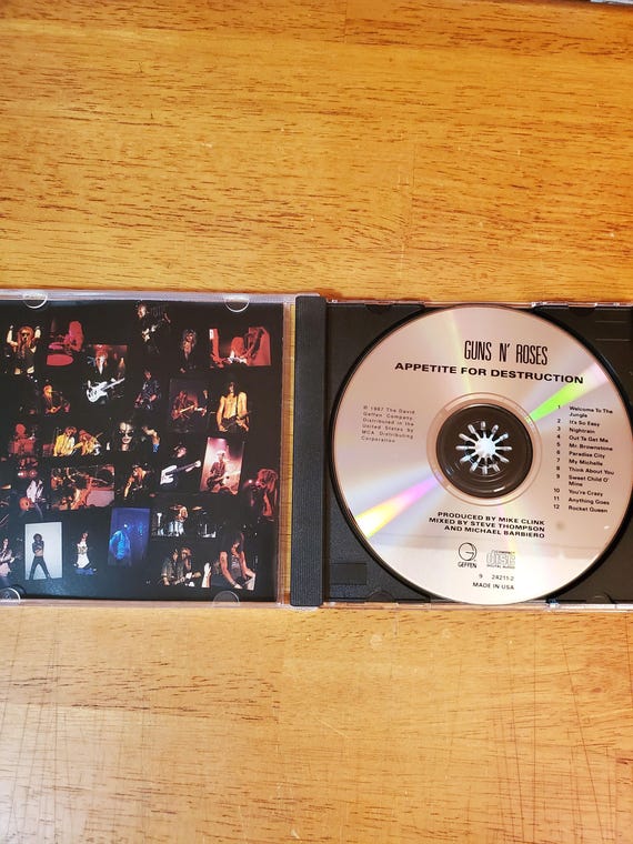 Guns N Roses Appetite for Destruction CD - Compact Disc - Axl