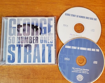 George Strait 2 CD set - Best Of Greatest Hits - 50 Number Ones - Old Time Outlaw Country Legend