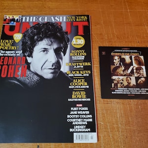 Leonard Cohen Uncut Magazine CD Bonus - Kraftwerk - Alice Cooper - David Bowie - The Clash -  Mojo British Rock Music
