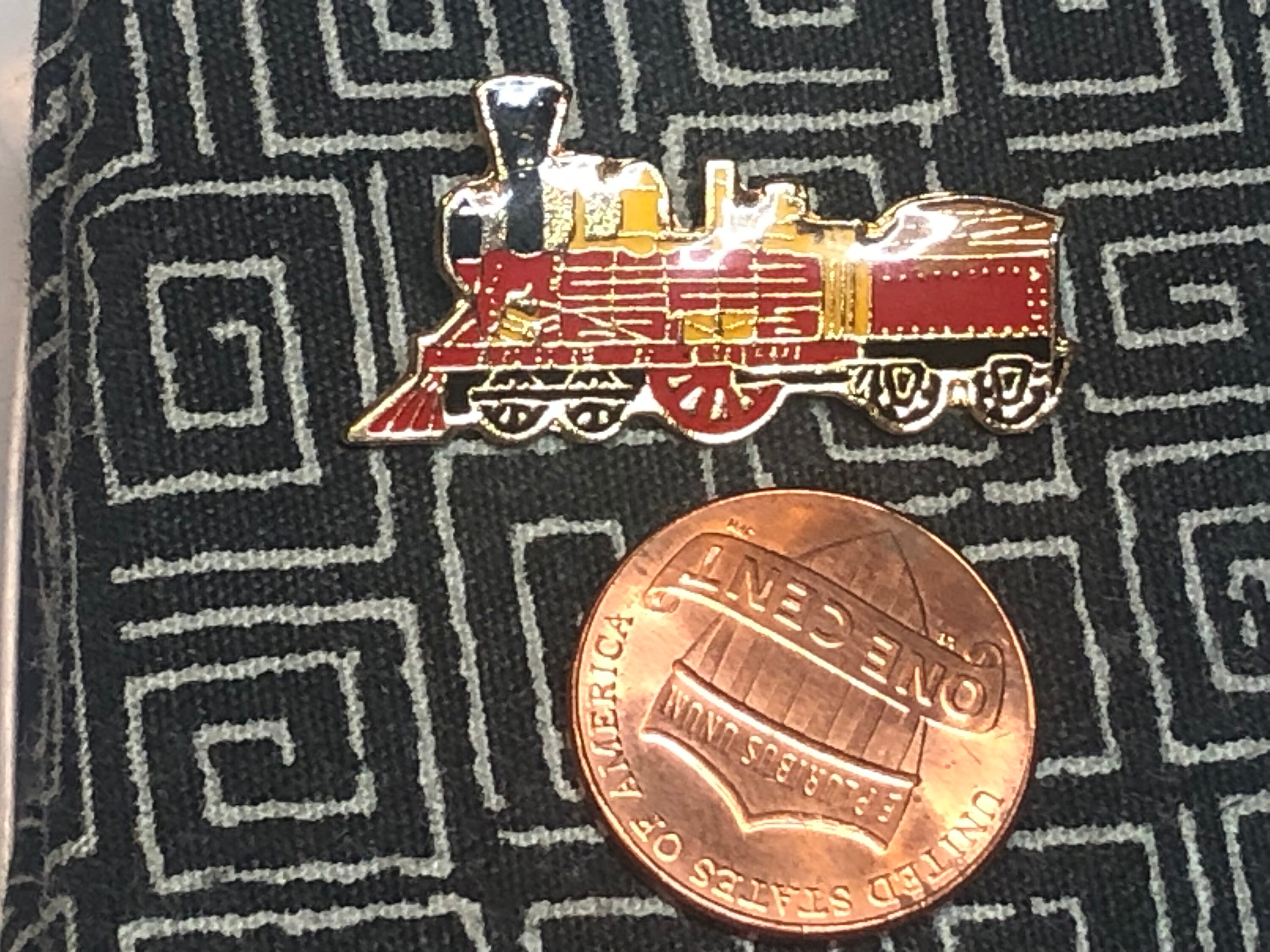 Train Engineer Pin Locomotive Enamel Pin - Choo-choo Train - Steam Engine Train - Train ...