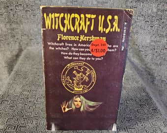 Witchcraft  USA Paperback Book by Florence Hershman - Lucifer - Demons - Cults - 1970s