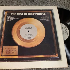 Deep Purple Vinyl Record - Best Of Greatest Hits - Play Tested LP Album - Vg+ - Original 1972 - Classic Guitar Rock - Ritchie Blackmore