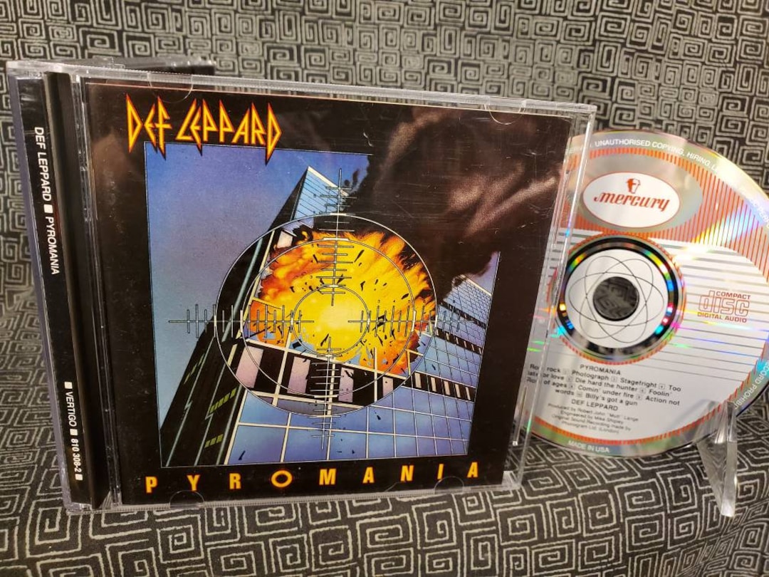 Def Leppard Pyromania CD Rock of Ages Photograph Foolin Etsy