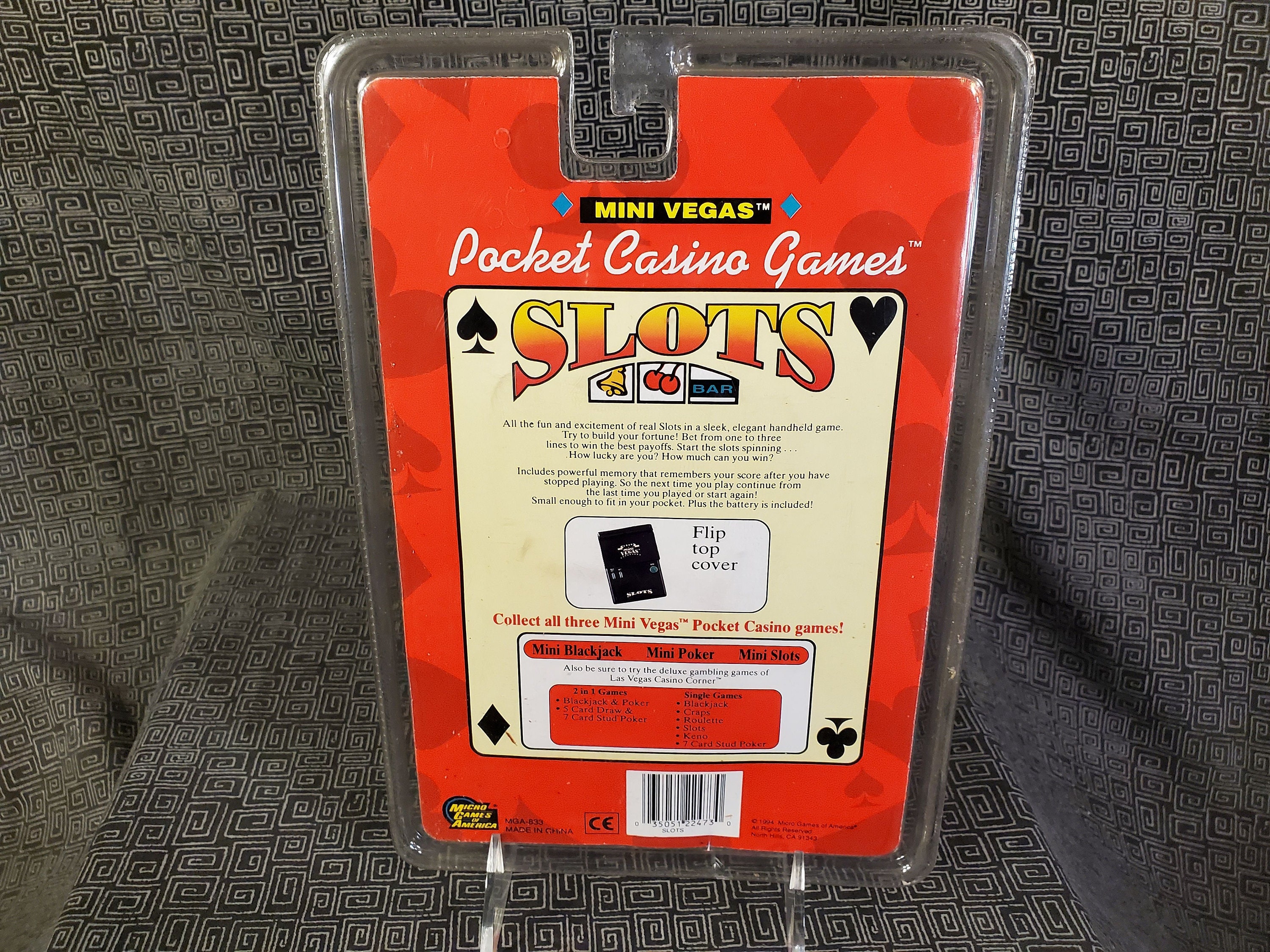 Electronic Handheld Poker Las Vegas Casino Corner 5 Card Draw