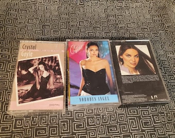Crystal Gayle Cassette Tape (Set of 3 ) Ballads - Love Songs - Gospel - Country Pop Greatest Hits