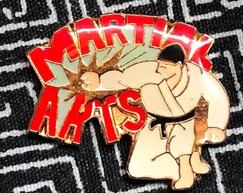Martial Arts Enamel Pin - Martial Art Instructor - Karate - Self Defense Class - Ninja - Parkour - Taekwondo - Kick Boxing - Sports - GI