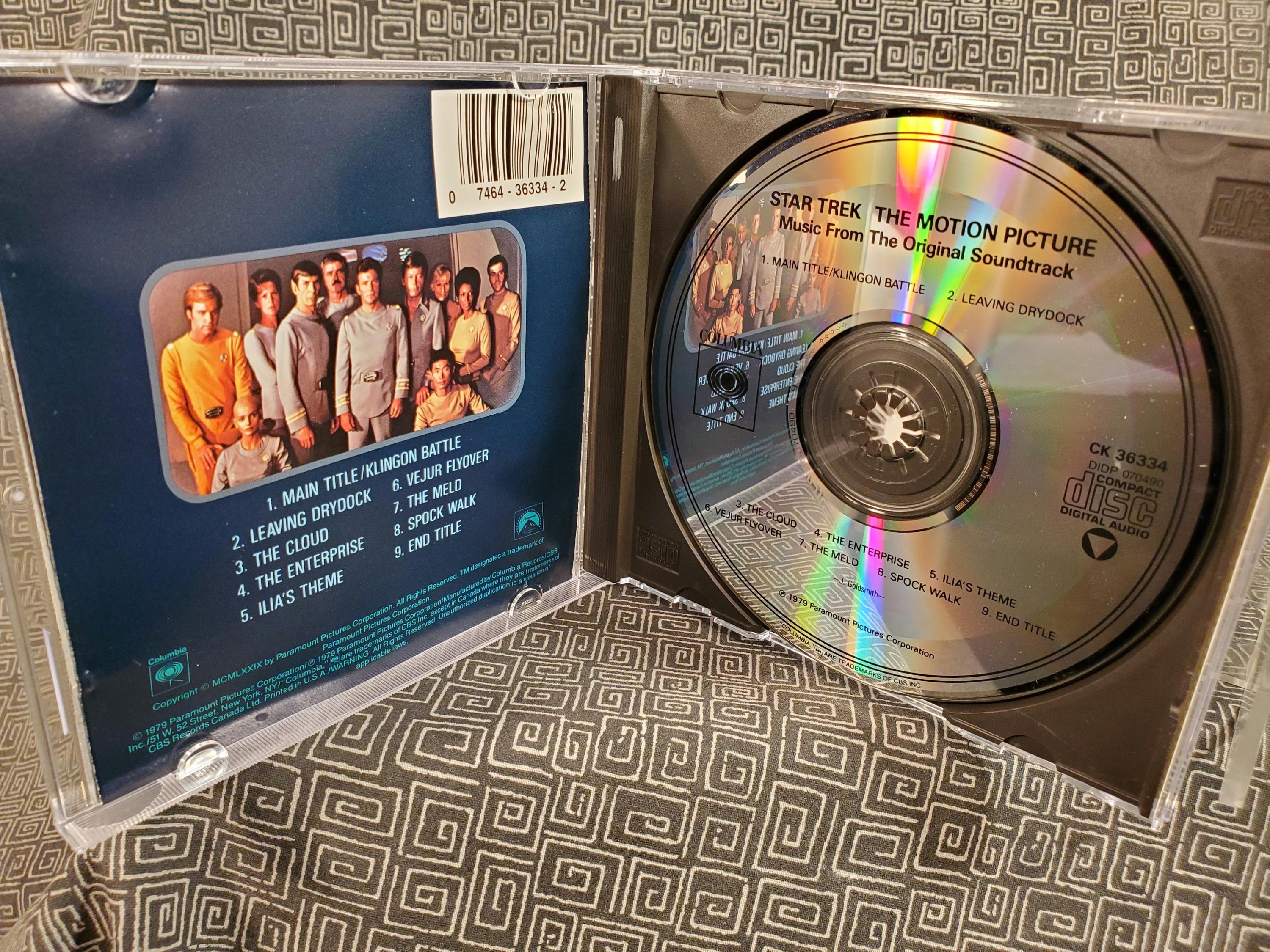 Star Trek Movie Soundtrack CD - Jerry Goldsmith - the Motion