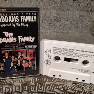 ADDAMS Family Cassette Tape - TV Theme Song - Vic Mizzy - Uncle Festers Blues - Morticia Theme - Lurch