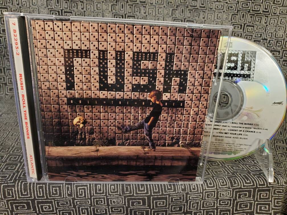 Rush Roll The Bones Álbum de CD de la UE de 1991 en funda de