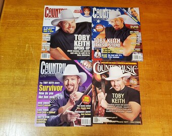 Toby Keith Country Music Magazine set lot of 4