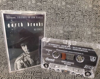 Garth Brooks Cassette Tape - No Fences - Wild Horses - Friends In Low Places - The Thunder Rolls