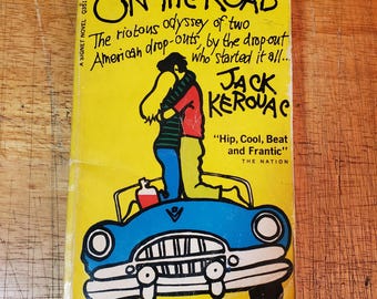 JACK KEROUAC 1957 On The Road Paperback Book,Hipster Beat Generation
