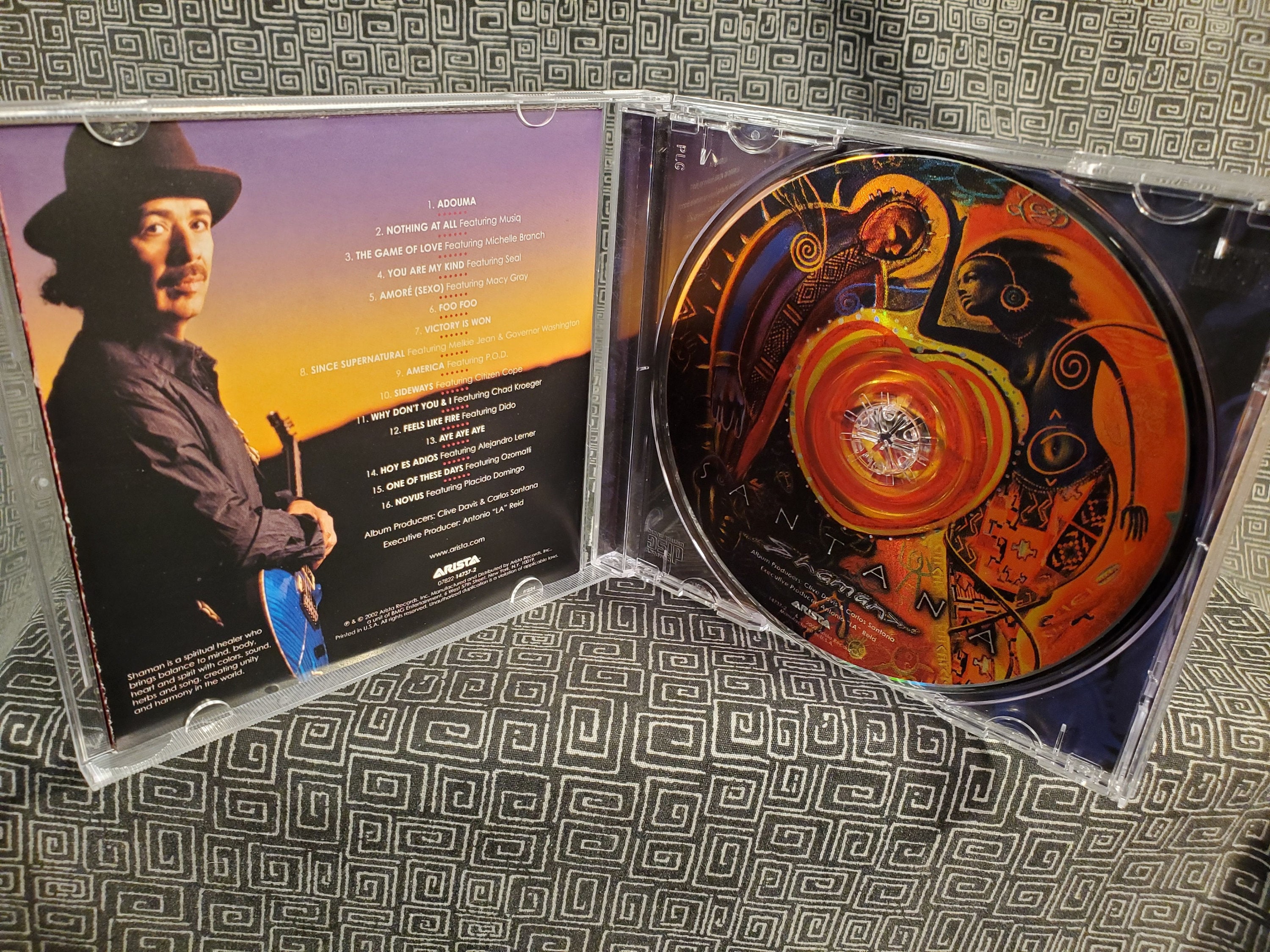 Santana CD Shaman - Guest Singers - Latin Rock Guitar Legend