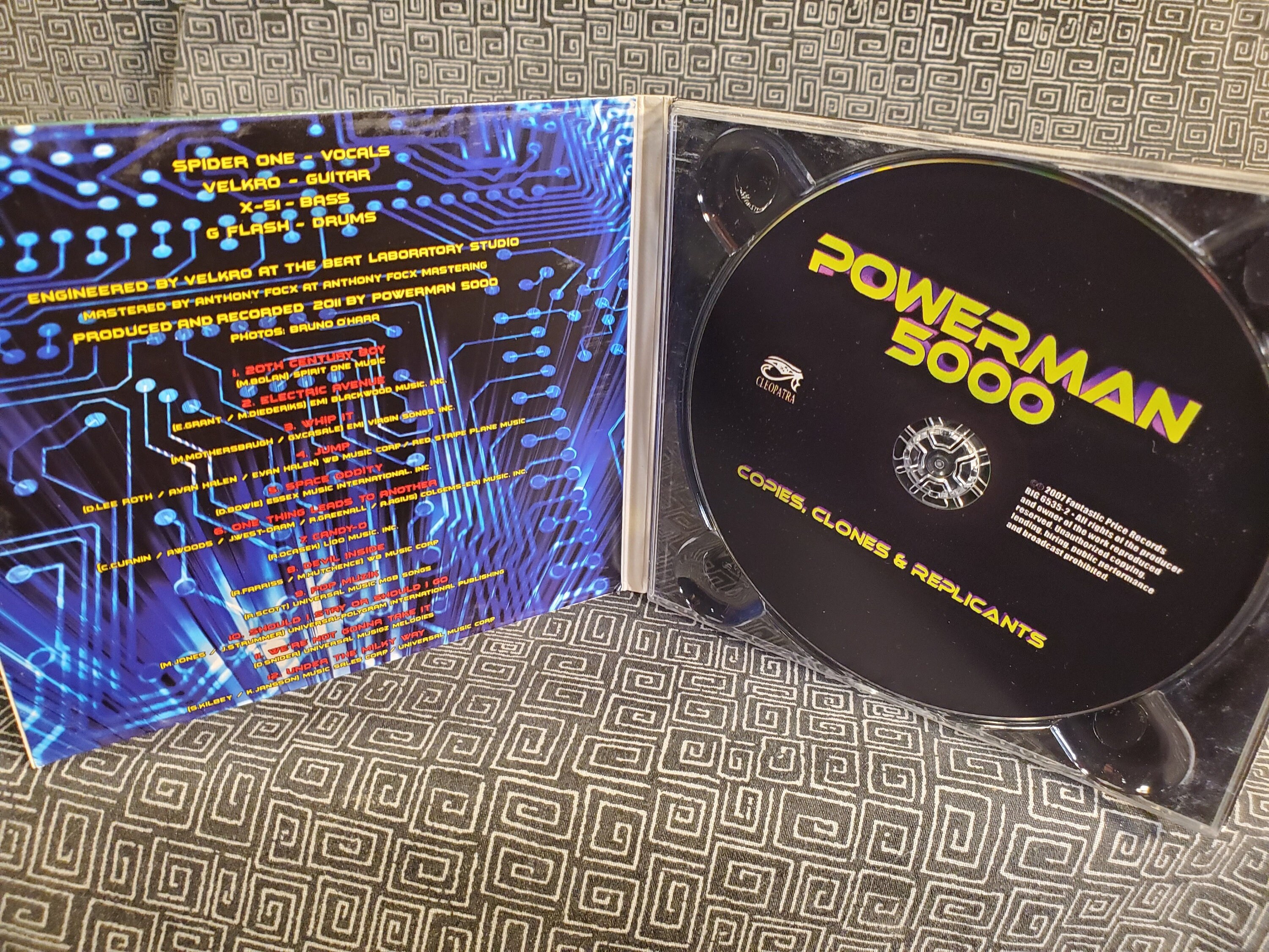 Powerman 5000 CD - Copies Clones and Replicants - Cover