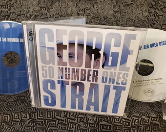 George Strait 2 CD set - Best Of Greatest Hits - 50 Number Ones - Old Time Outlaw Country Legend