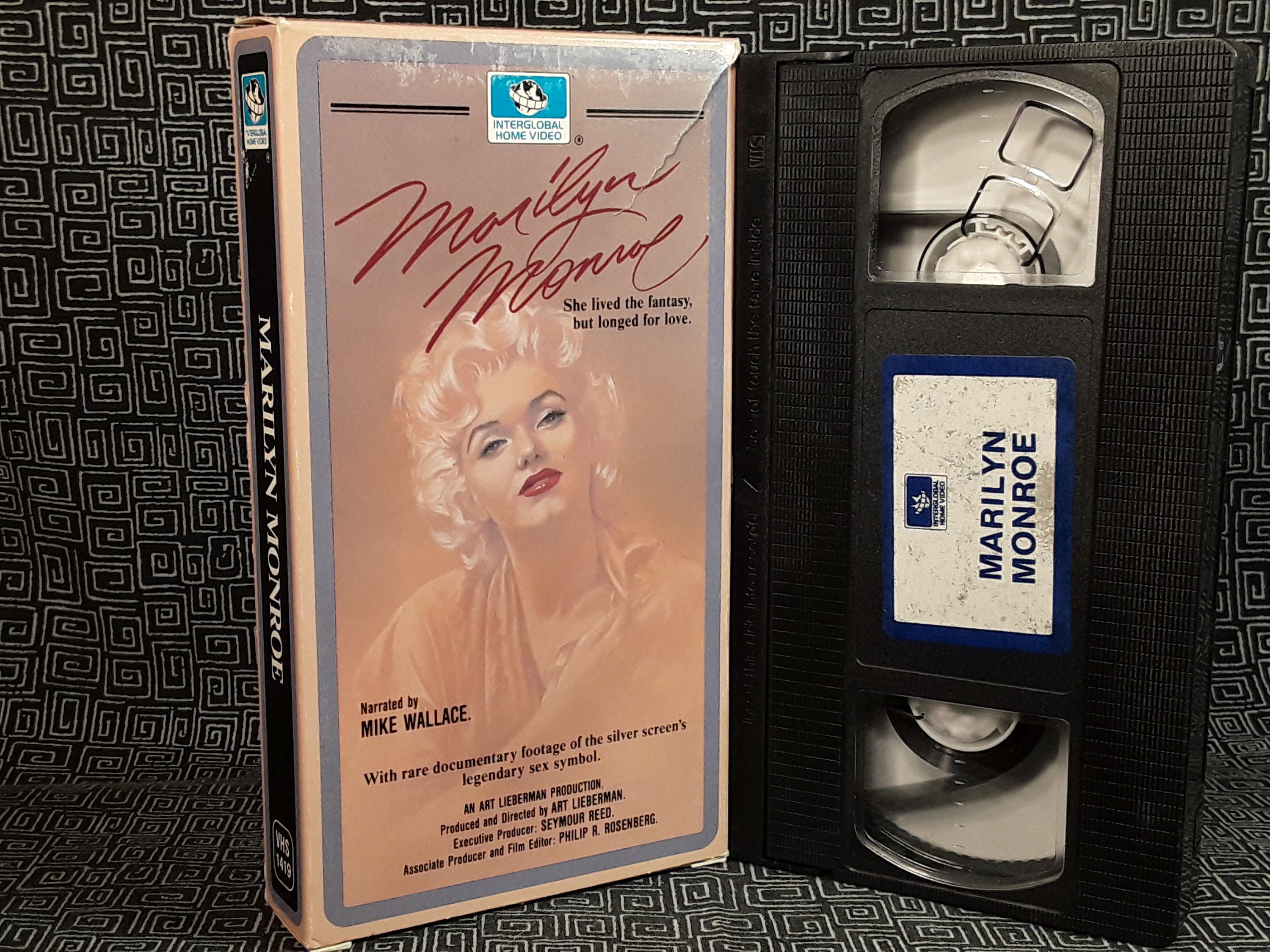 Marilyn Monroe VHS Biography Video Norma Jean Candle in