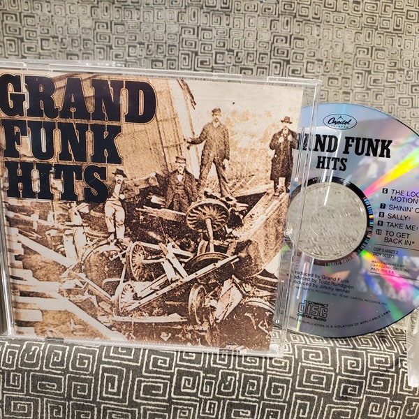 Grand Funk Railroad Greatest Hits CD - Best Of Compact Disc - Loco Motion - We're An American Band - 60s Hard Rock Music