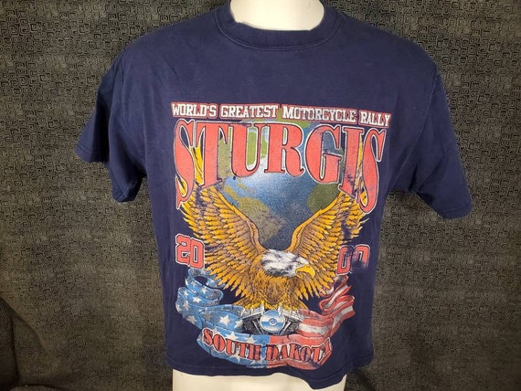 2000 Sturgis Rally Tee Shirt - 2 sided Size M/L- … - image 1