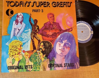 KTEL Todays Super Greats Vinyl Record -Play Tested LP Album -Various 70s Hit Rock Songs Vg+ 1974