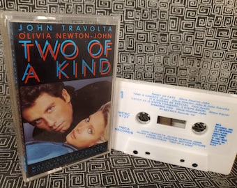 Two Of A Kind Movie Soundtrack Cassette Tape - Olivia Newton John - John Travolta - Journey - Chicago - 1983