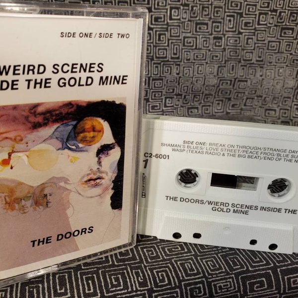 THE DOORS  Weird Scenes Inside The Gold Mine Cassette Tape - Jim Morrison - Break On Through - Strange Days - The End - Spanish Caravan