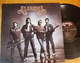 Alabama Vinyl Record - LIVE -Play Tested LP Album - Country Music 1988